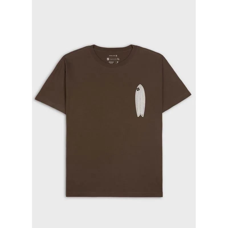 T-shirt vintage short board mc - marrom - GG