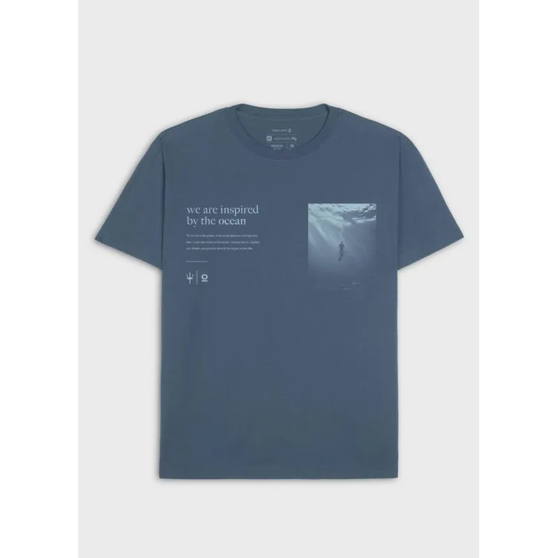 T-shirt vintage diving sea mc - azul - P