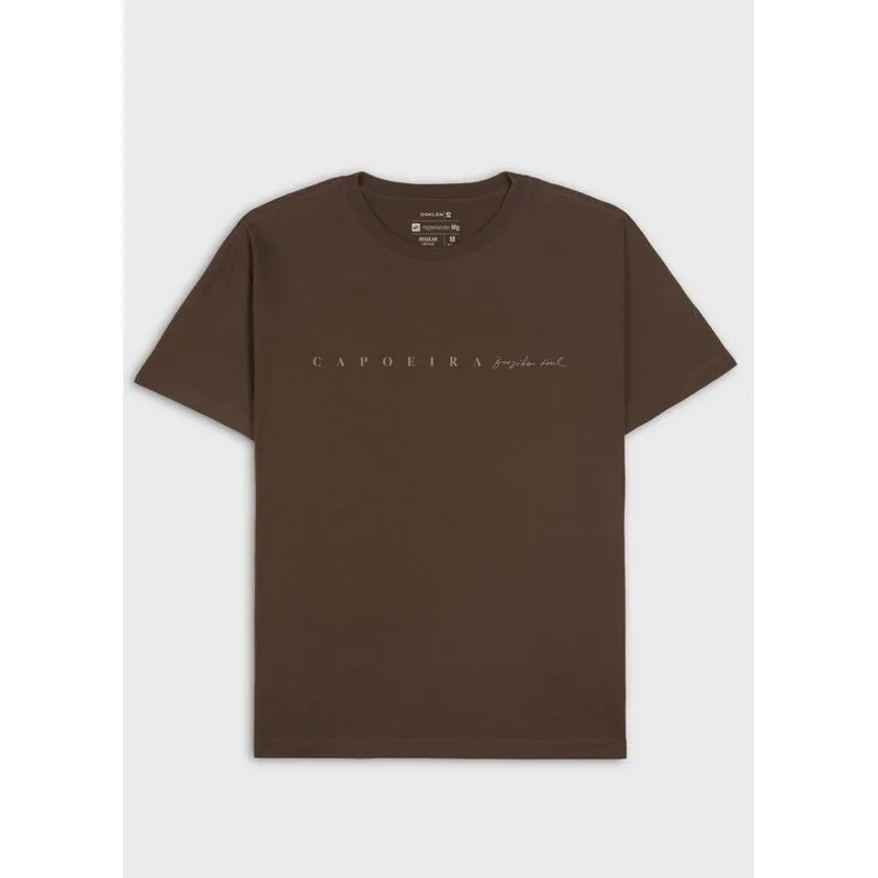 T-shirt vintage capoeira mc - marrom - GG