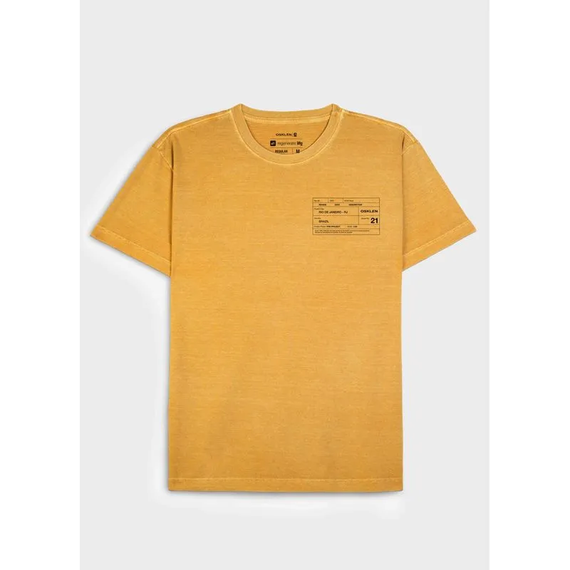 T-shirt stone carimbo mc - laranja - G