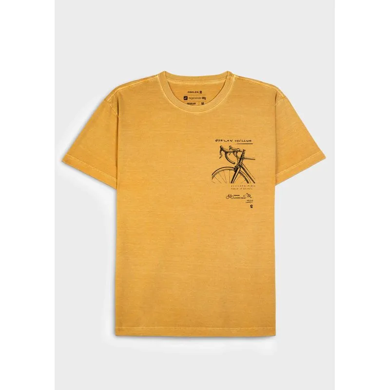T-shirt stone cycling drawing mc - laranja - GG