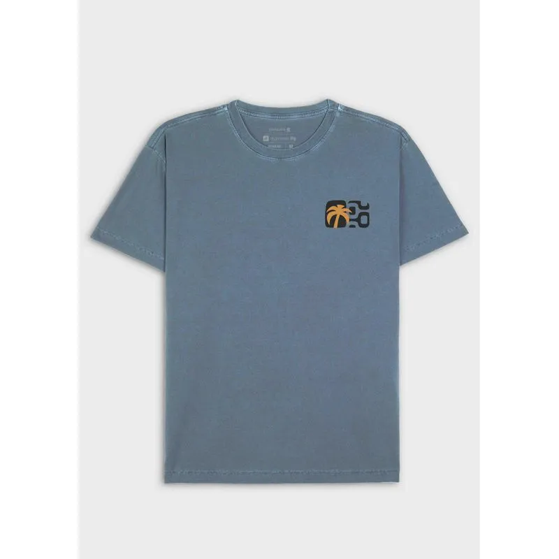 T-shirt stone seaside view mc - azul - P