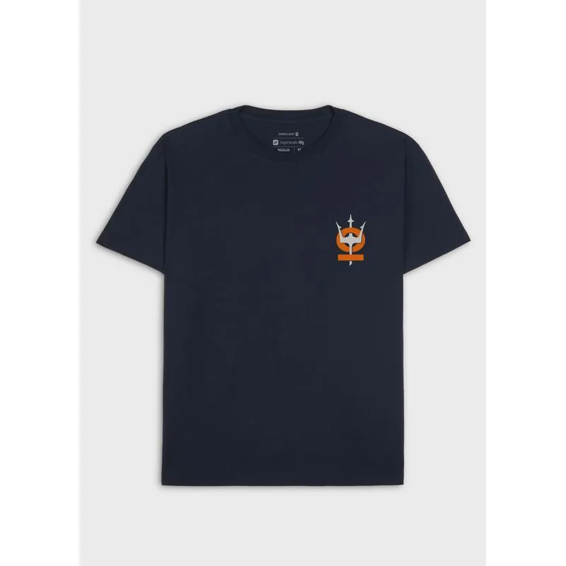 T-shirt vintage tridente oceans mc - azul marinho - GG