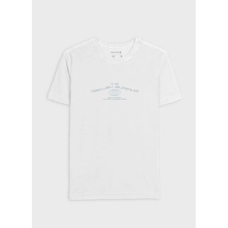T-shirt slim rough surfing tag full mc - branco - GG