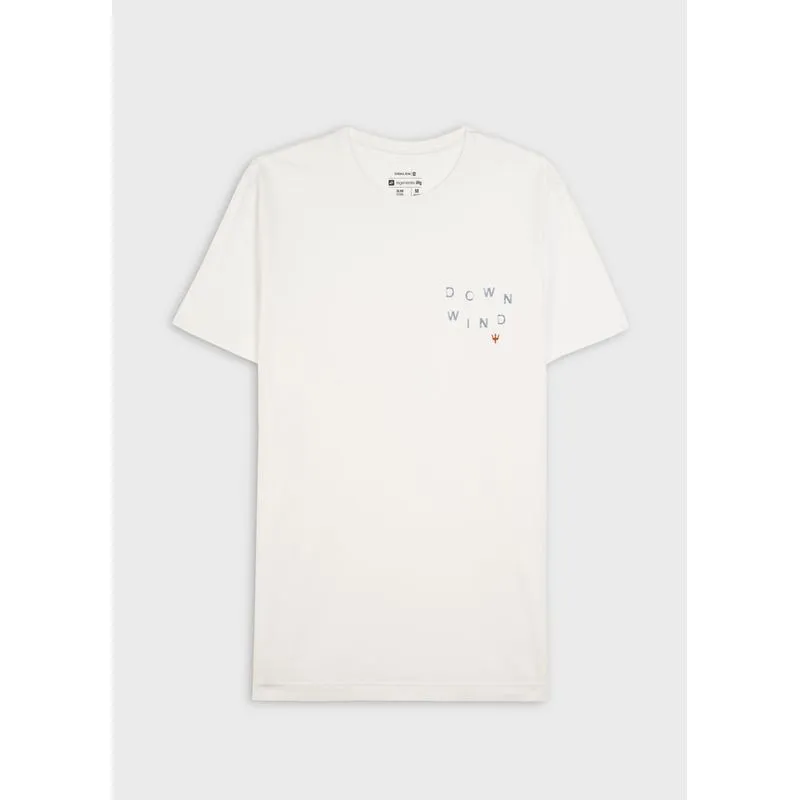 T-shirt slim stone downwind mc - branco - P