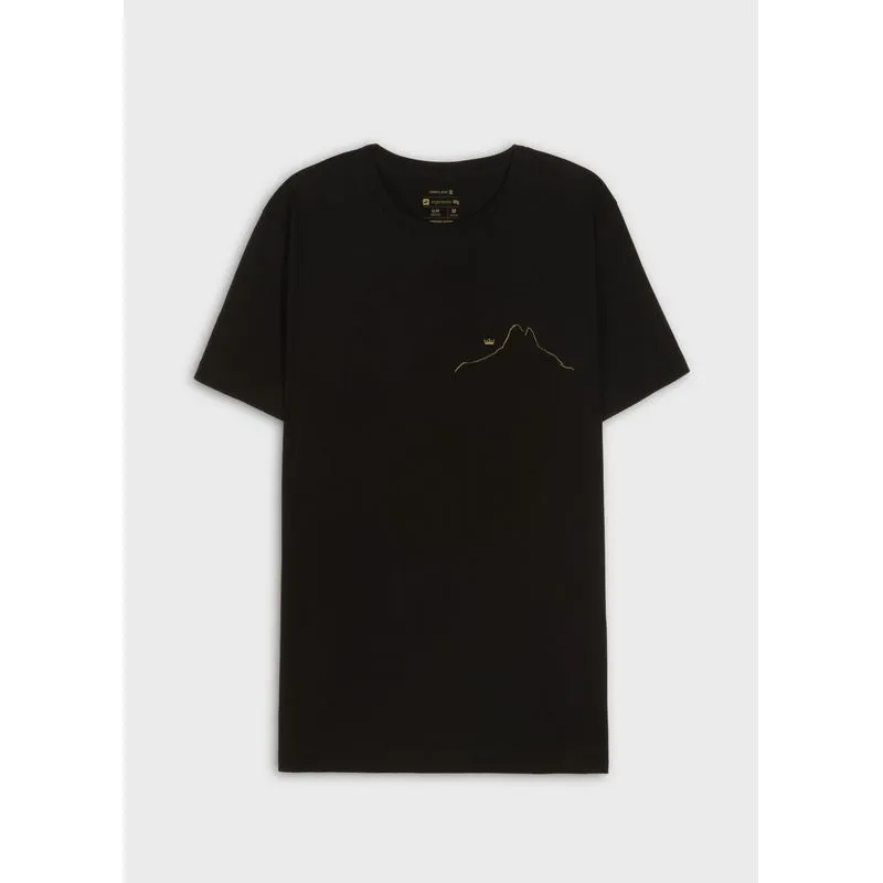 T-shirt slim vintage dois irmaos mc - preto - GG