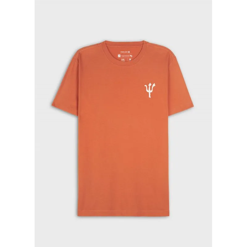 T-shirt slim vintage trid caiçara mc - laranja - M