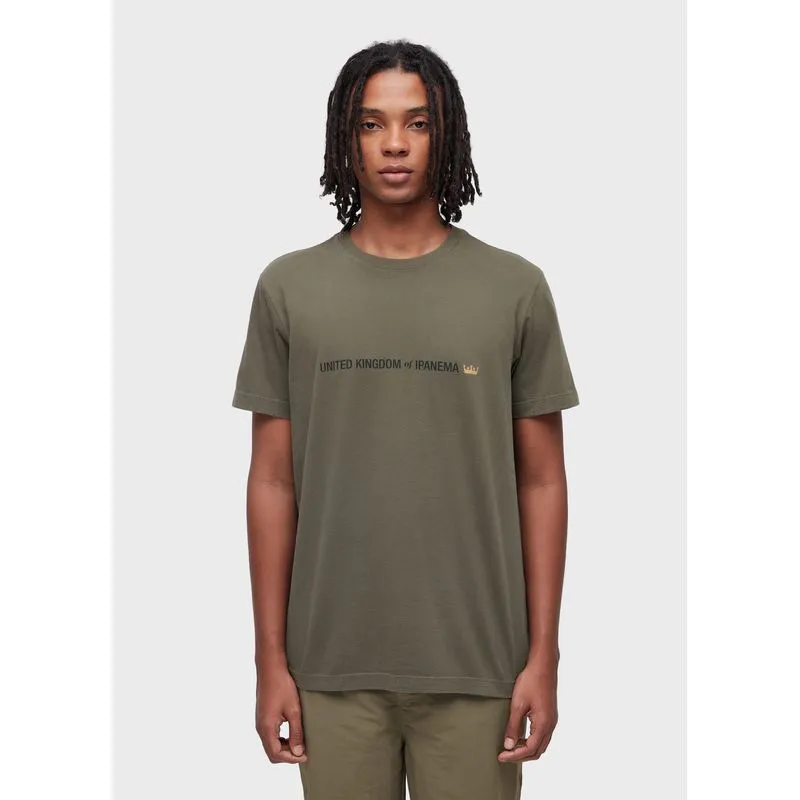 T-shirt slim vintage united kingdom mc - verde forest - G