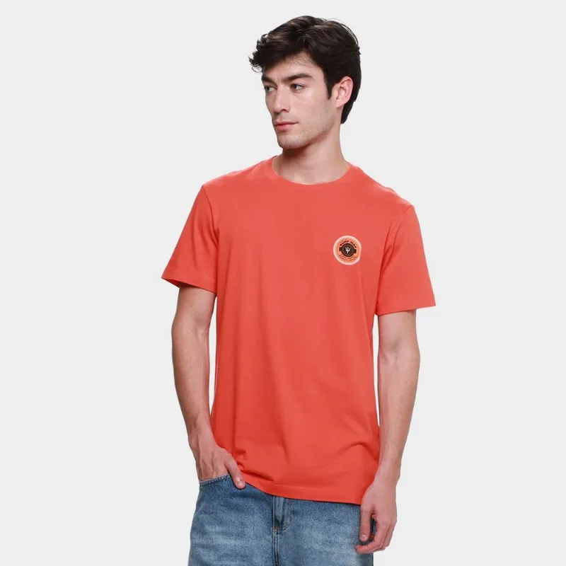 Camiseta Osklen Slim Vintage Surf Wax Masculina - Masculino - Laranja