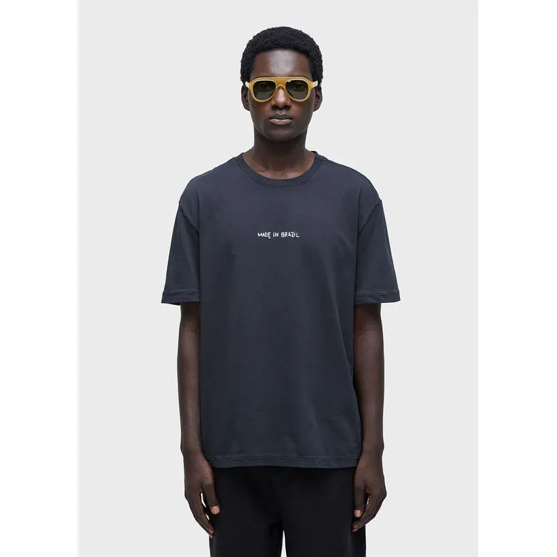 T-shirt made in brazil bordado mc - preto - GG