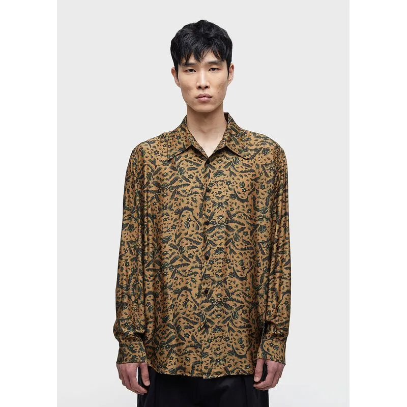 Camisa indian rose ml - verde - M