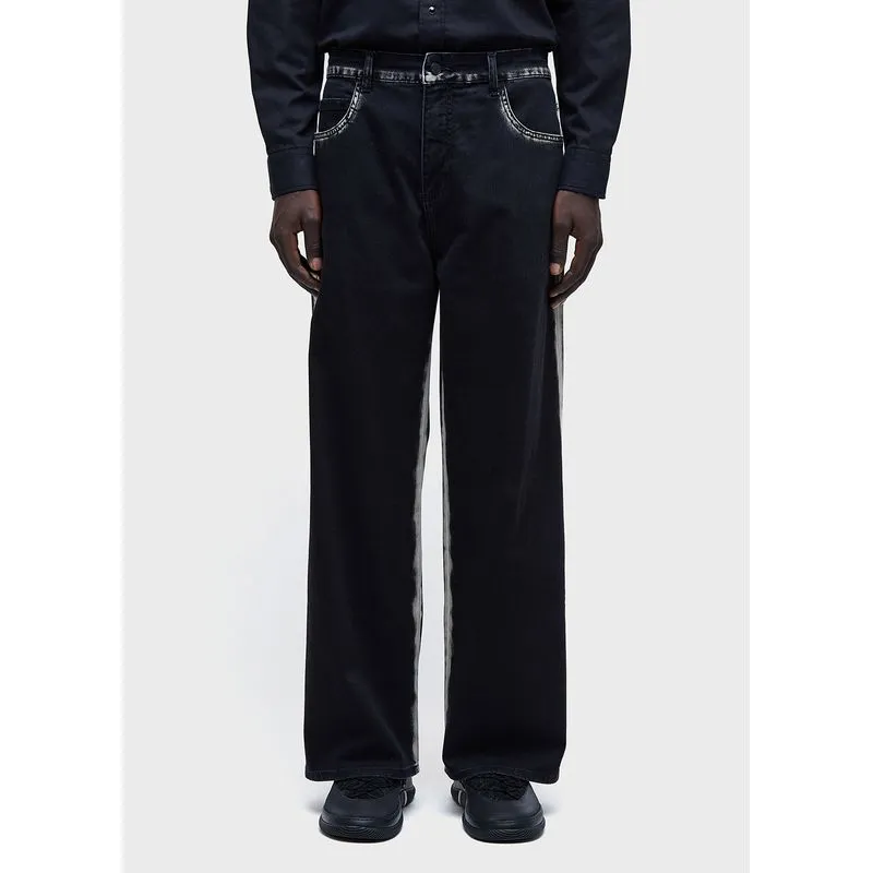 Calça jeans stoned cotton Calca jeans stoned cotton - preto - 48
