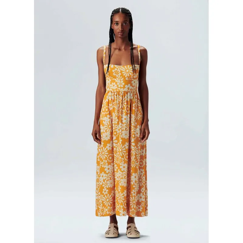 Vestido holiday sun longui - amarelo - P
