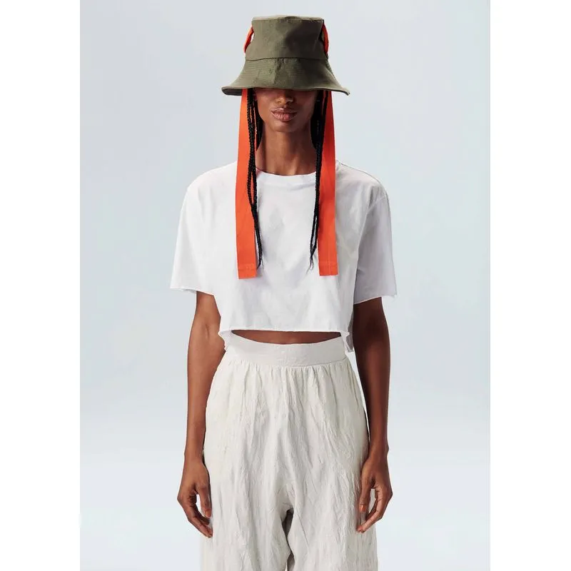 T-shirt extra cropped - branco - M