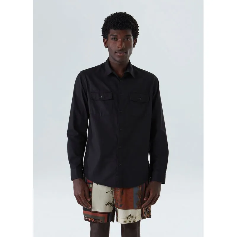 Camisa bordado arabesco ml - preto - GG
