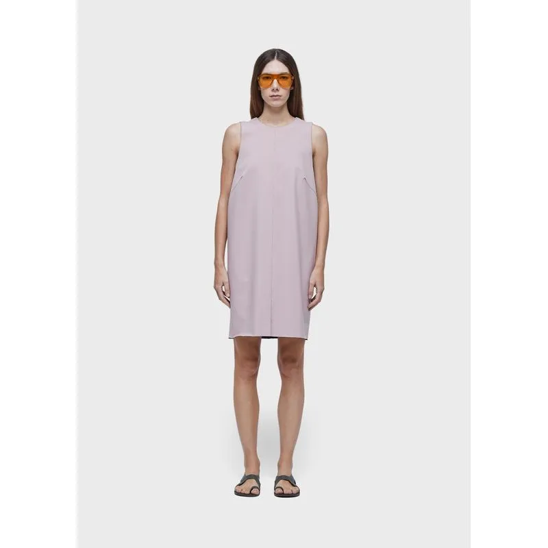 Vestido superlight curto double face v - rosa - G