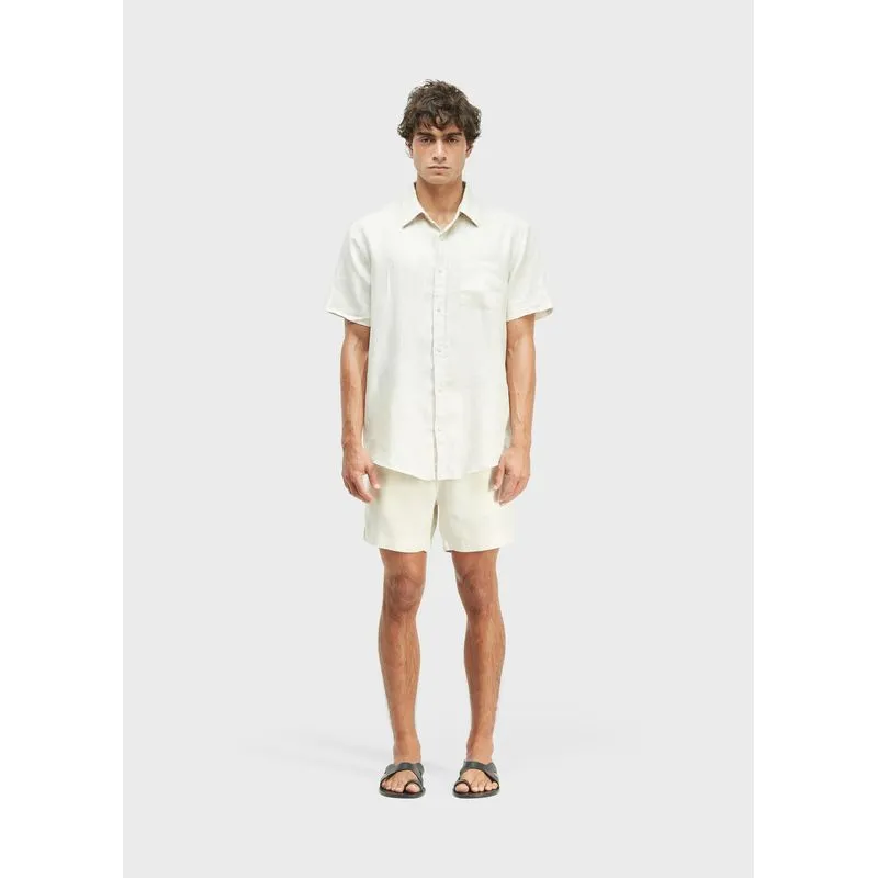 Bermuda alfaiataria pure linen - areia - 44