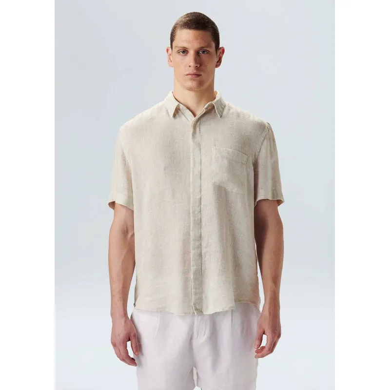 Camisa recycled linen Camisa mc recycled linen - natural - PP