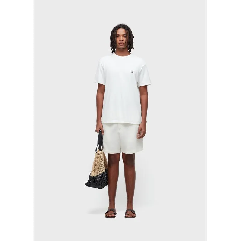 Bermuda alfaiataria flow linen - off white - 44