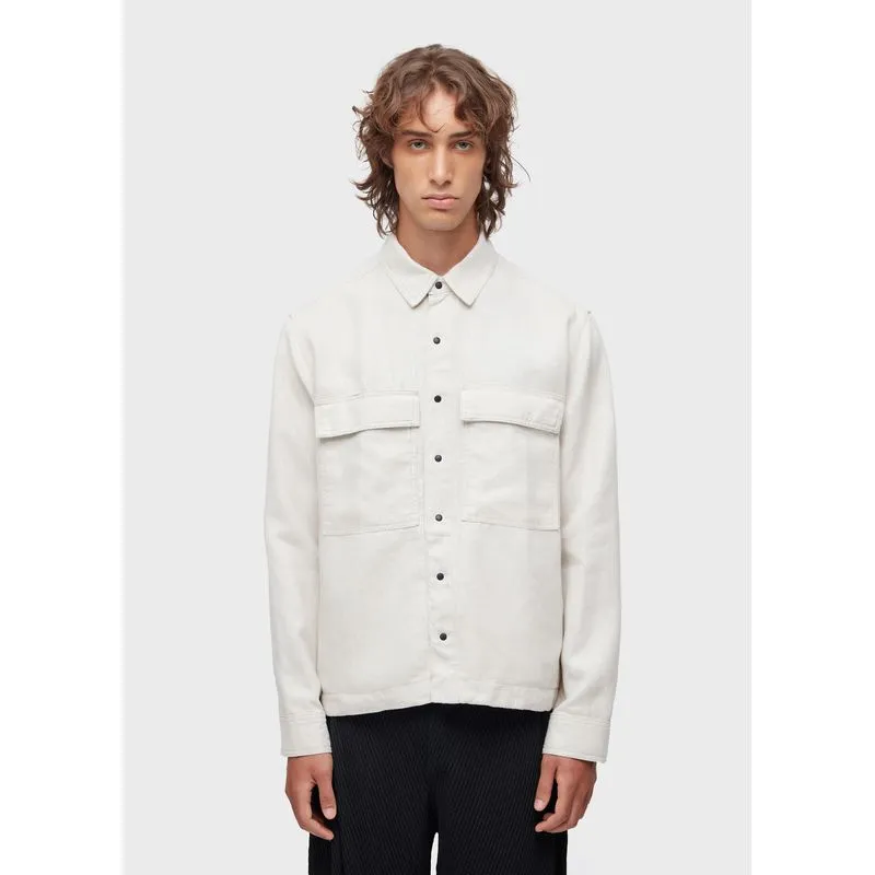 Overshirt utility linen - natural - M
