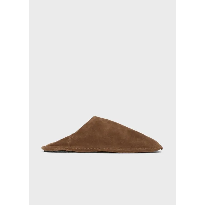 Slipper camurca - marrom - 34