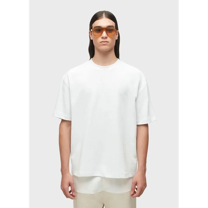 T-shirt over osklen signature T-shirt over weave mc - off white - P