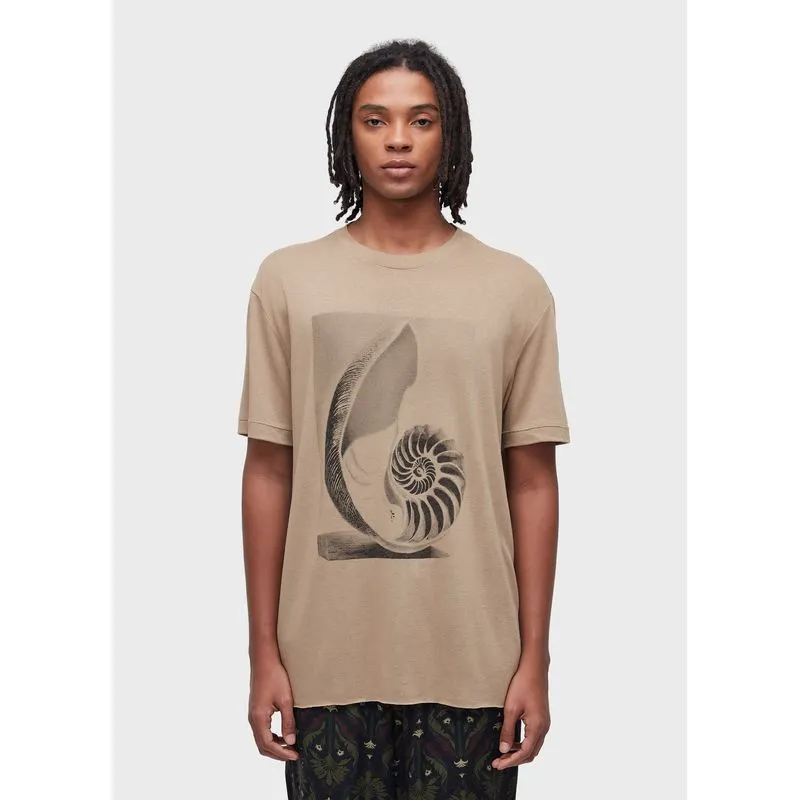 T-shirt concha caiçara mc - bege - M