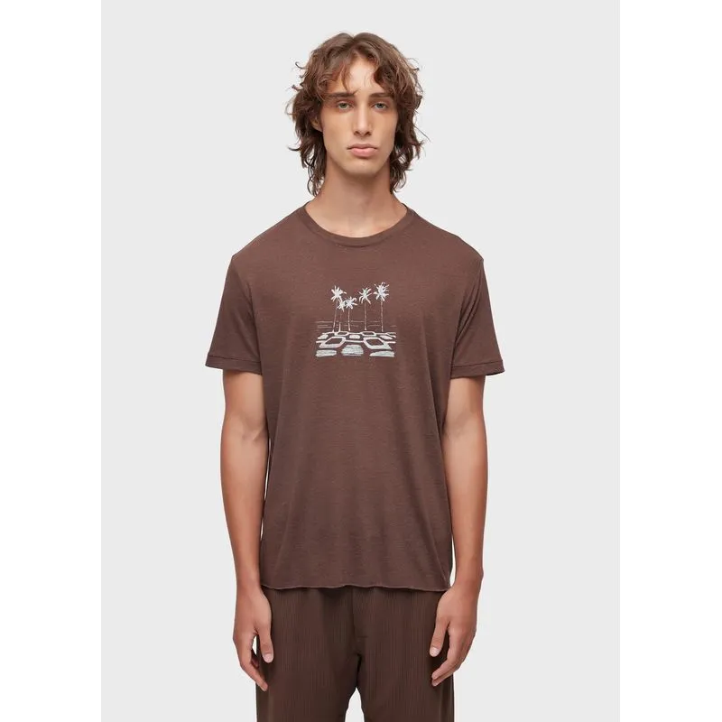 T-shirt caiçara rede mc T-shirt ipanema light linen mc - marrom - GG