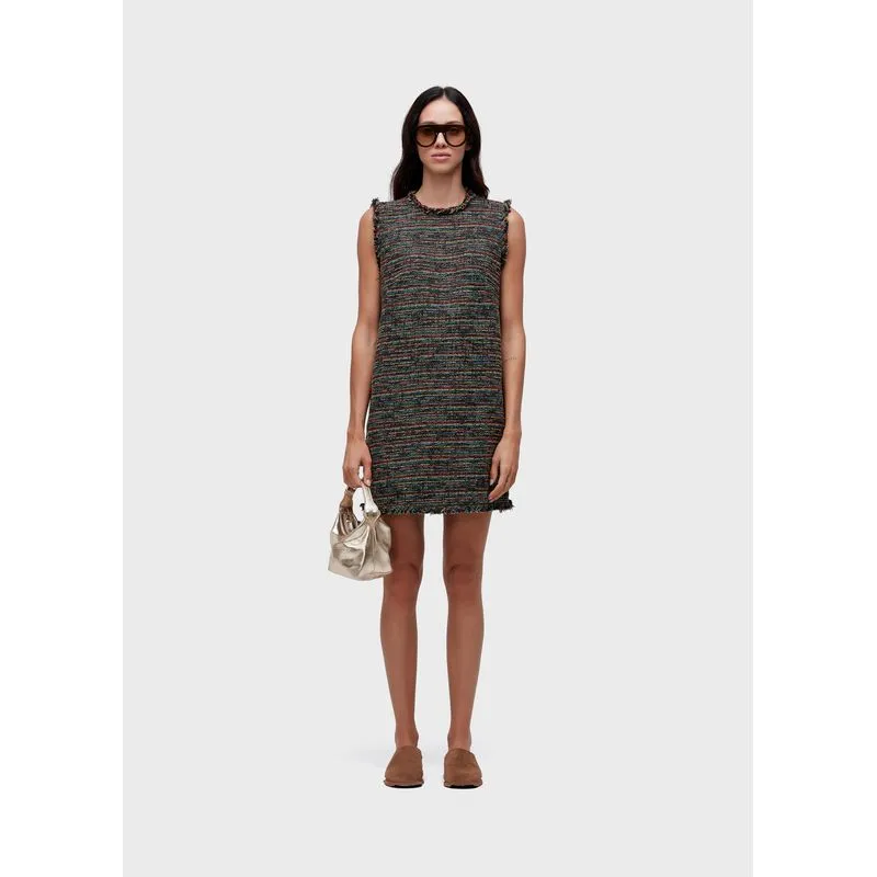 Vestido curto texture colors - colorido - G