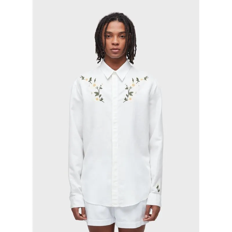 Camisa linen daisy light ml Camisa masc linen daisy light ml - off white - M