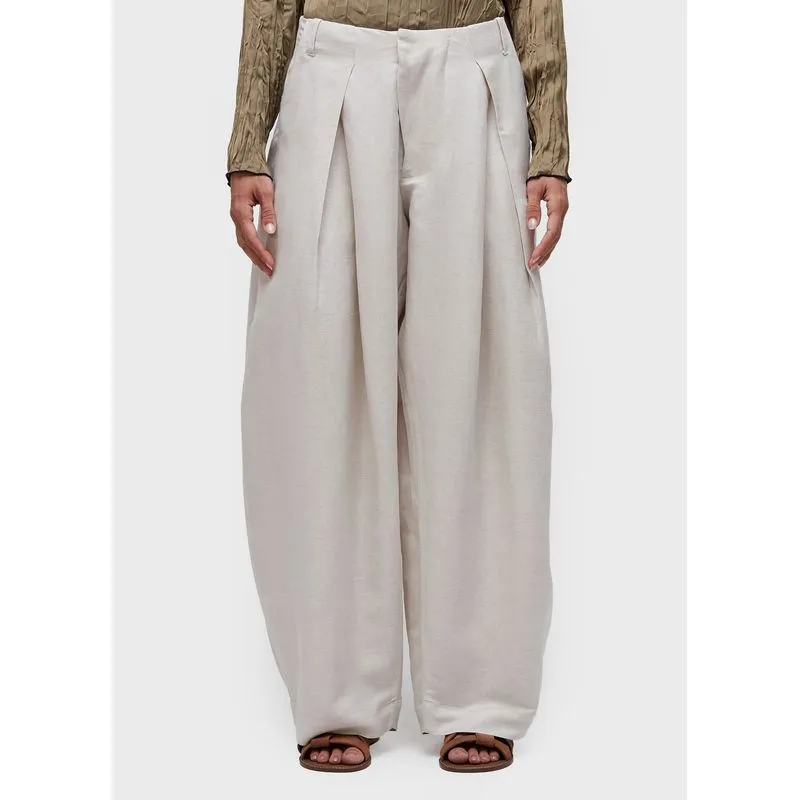 Calça linen pregas Calca linen pregas - natural - 38