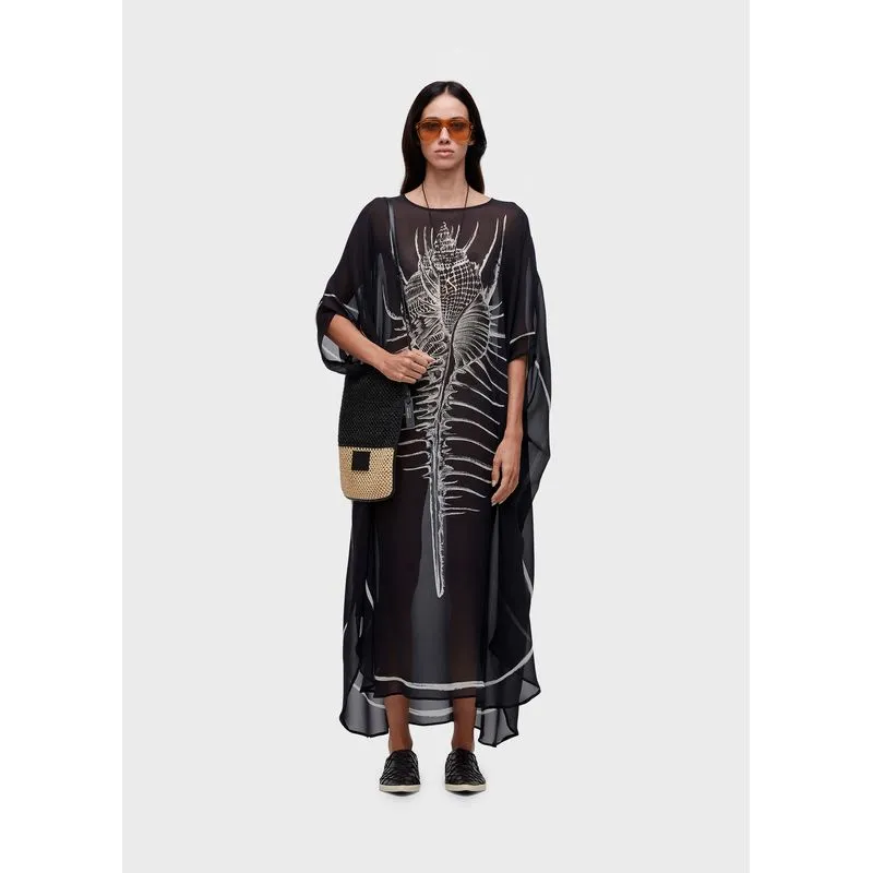 Kaftan concha spine - preto - UN