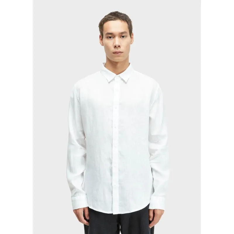 Camisa classic linen ml - branco - GG