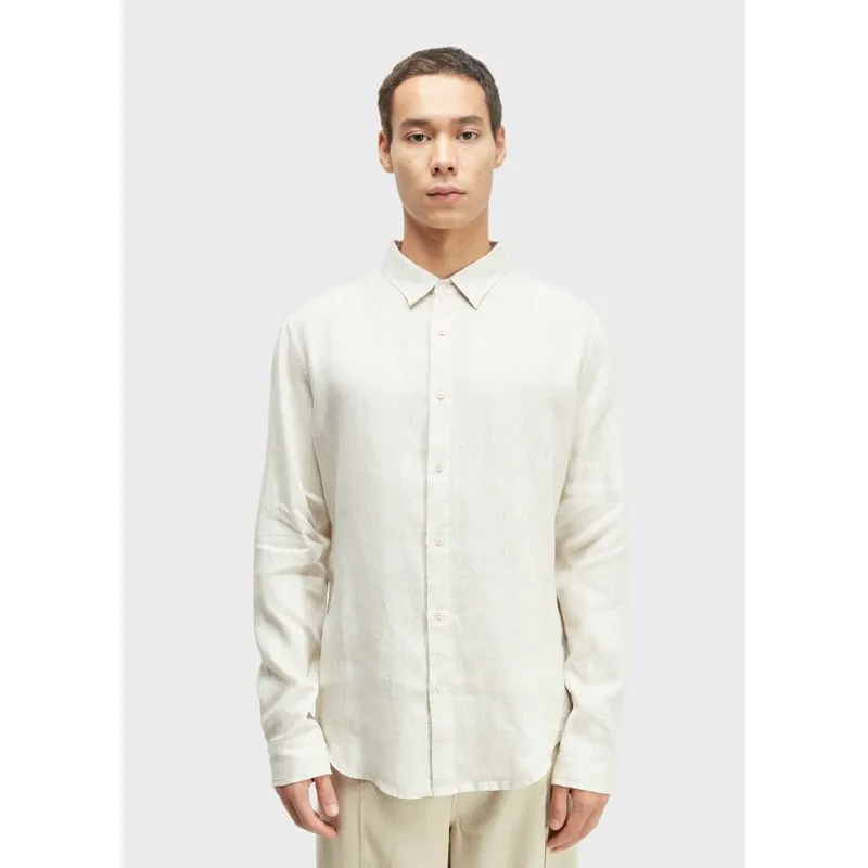 Camisa classic linen ml - natural - P