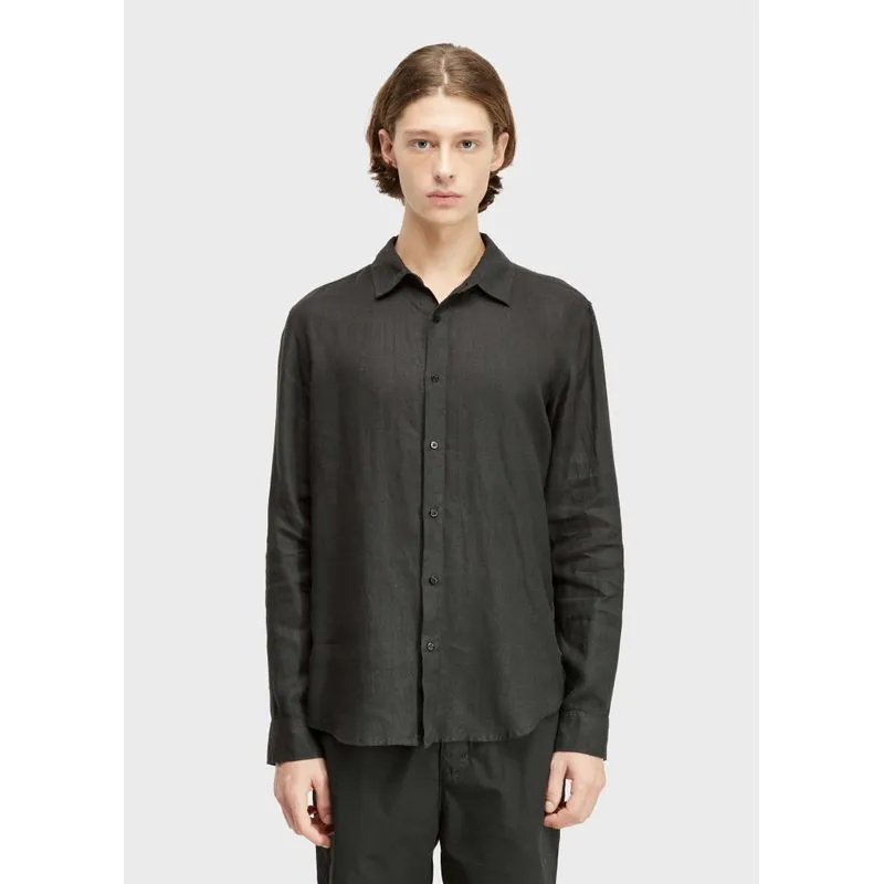 Camisa classic linen new ml - preto - GG