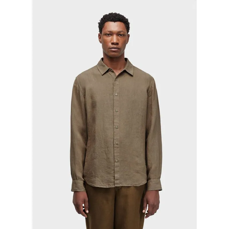 Camisa classic linen new ml - bege - GG