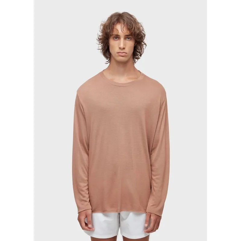 T-shirt visual linen cut ml - bege - G