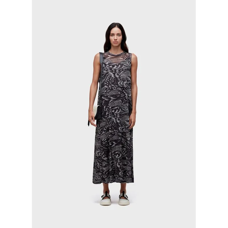 Vestido tule pirarucu trace - preto - P