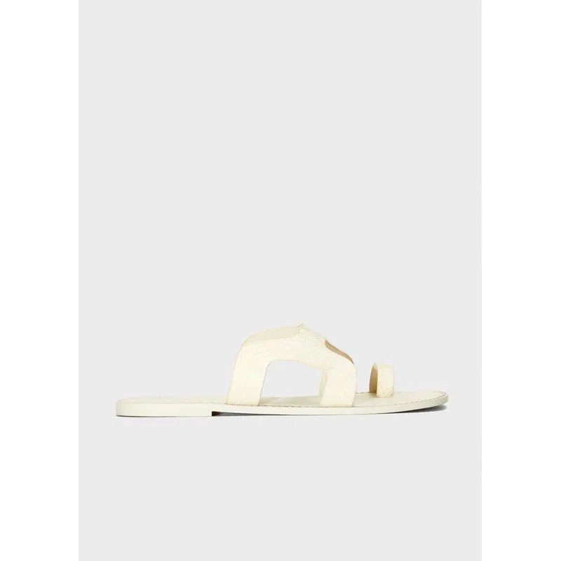 Sandália calçadão salmao Sandalia calcadao salmao - off white - 38