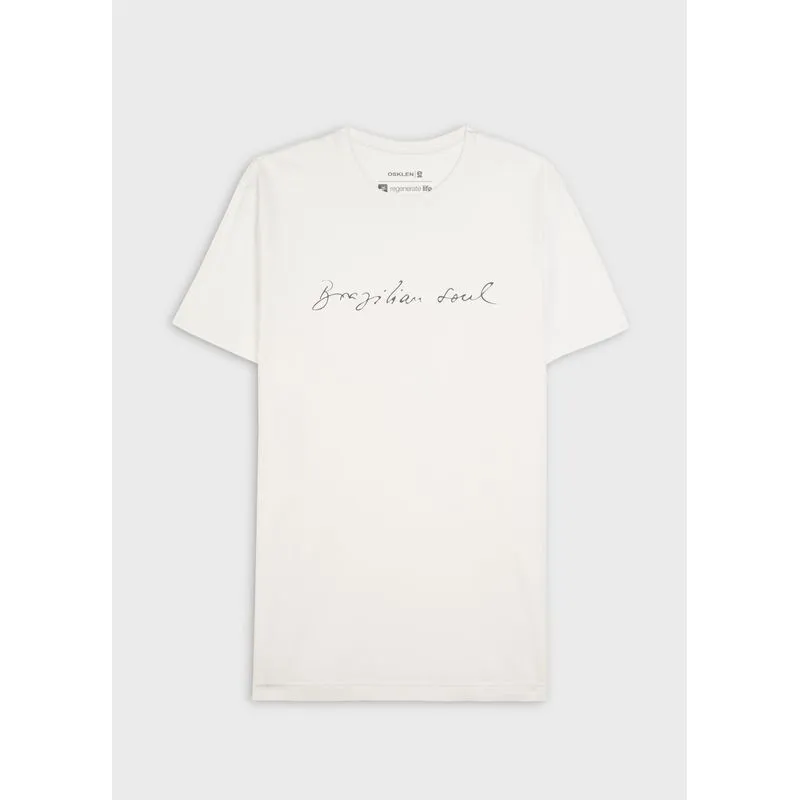 T-shirt slim stone brazilian soul mc - branco - P