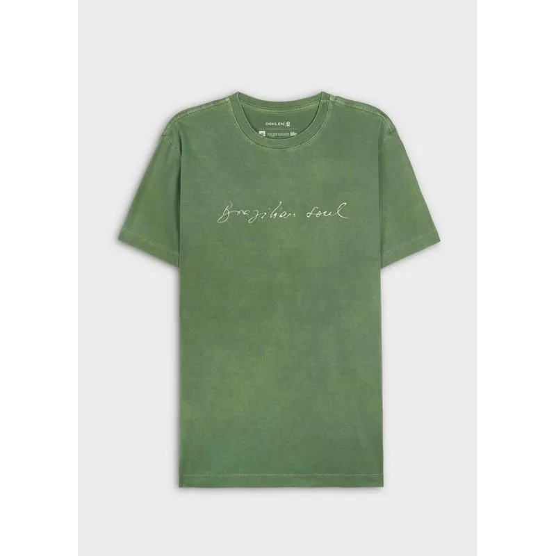 T-shirt slim stone brazilian soul mc - verde - P