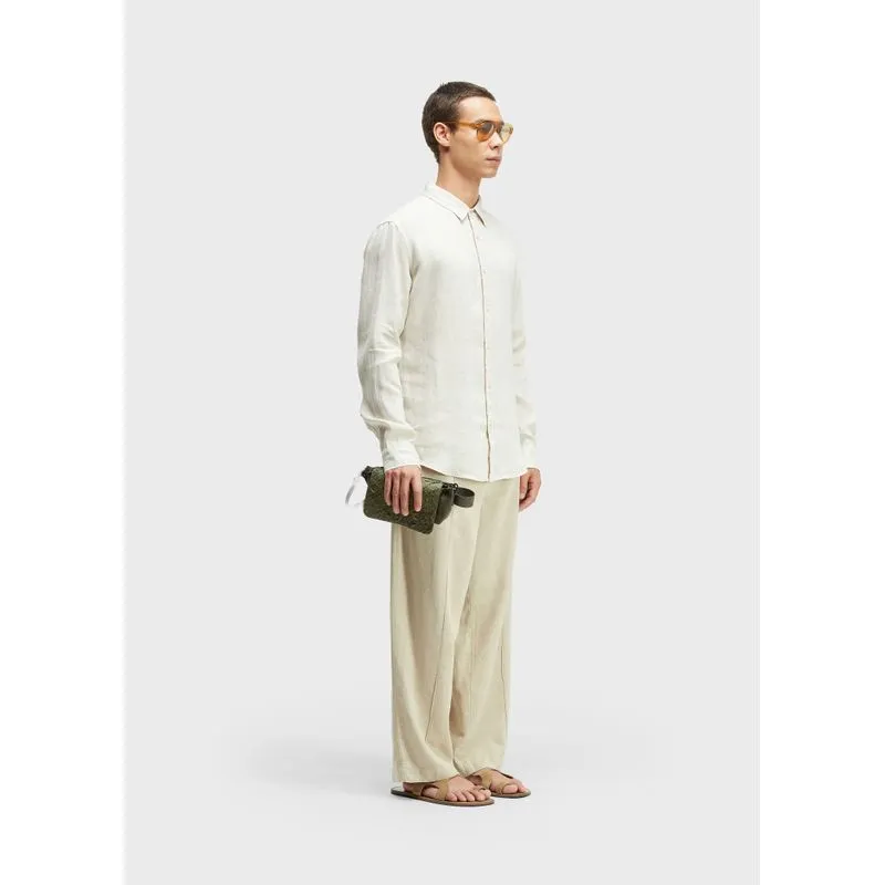 Calça linen caiçara - natural - M