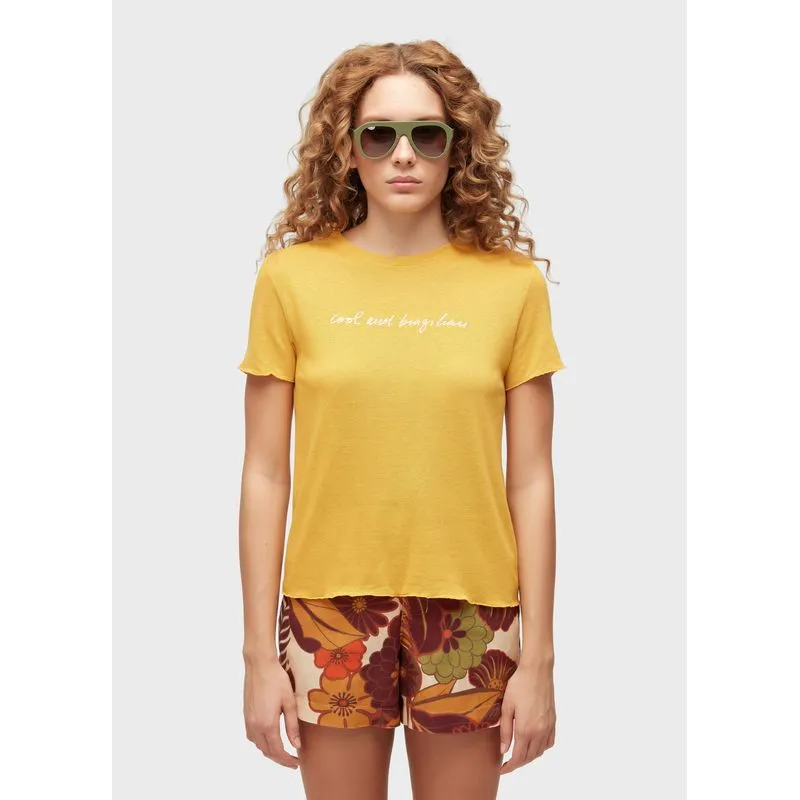 T-shirt cool and brazilian T-shirt fem cool and brazilian - amarelo - P