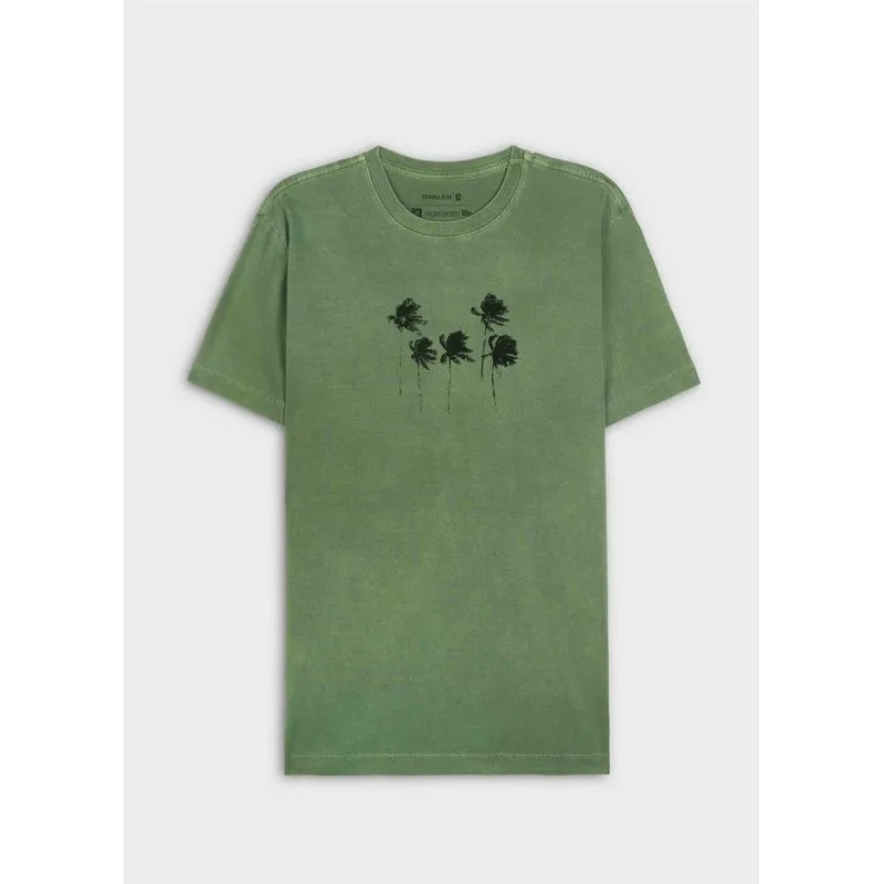 T-shirt slim stone coqueiros - verde - P