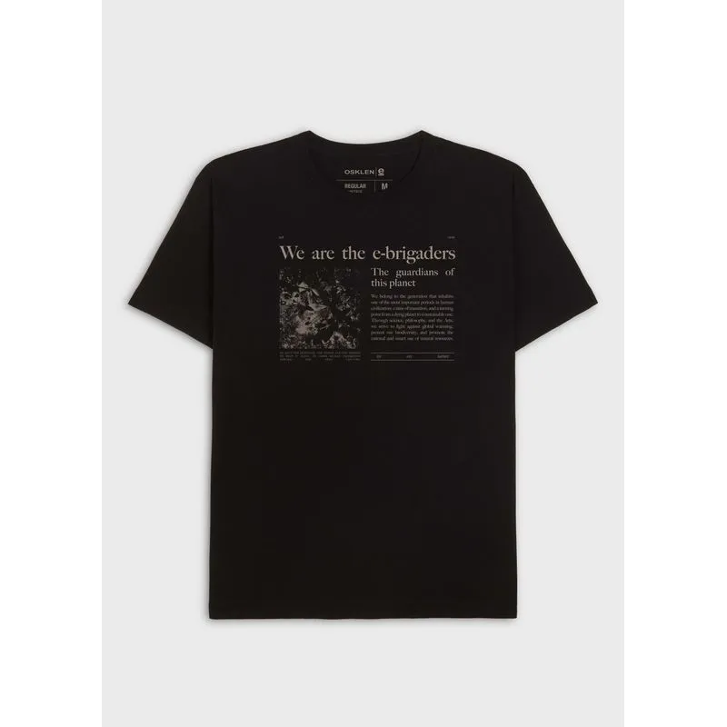 T-shirt regular vintage ebrigade news T-shirt vintage e-brigade news mc - preto - G