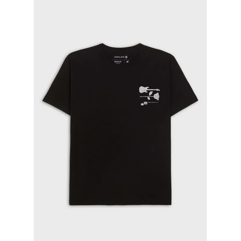 T-shirt regular vintage rock T-shirt vintage rock mc - preto - GG