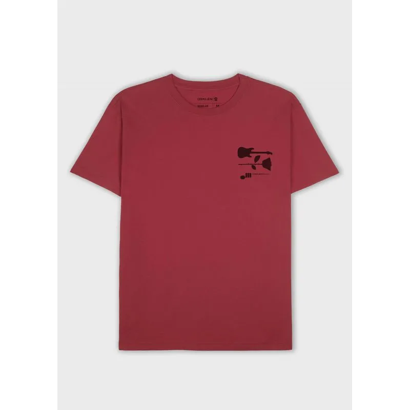 T-shirt regular vintage rock T-shirt vintage rock mc - vermelho - GG