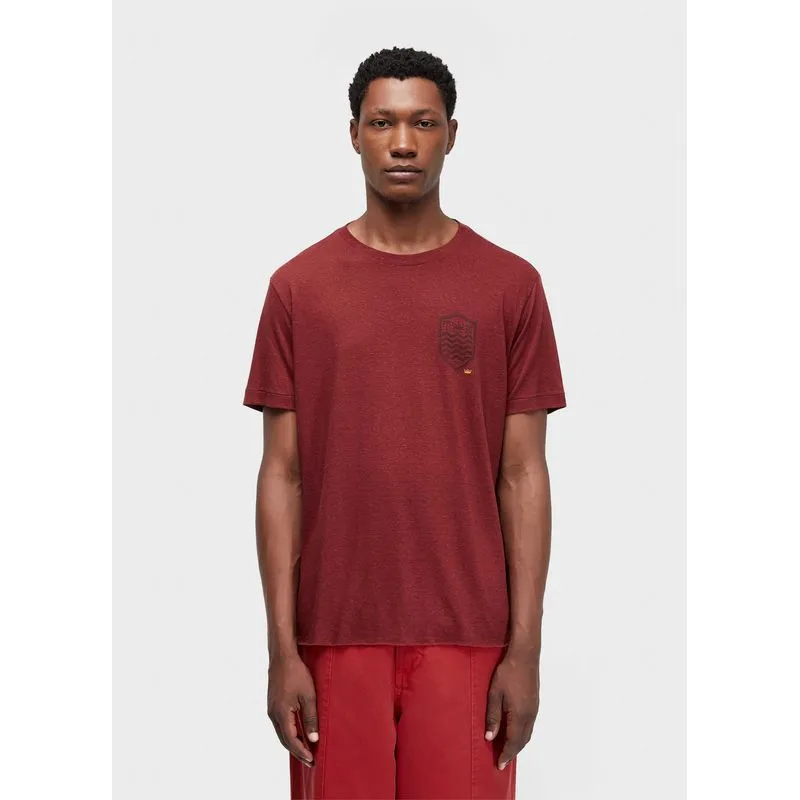 T-shirt light brasão linen white edition T-shirt light linen brasao mc - vermelho - P