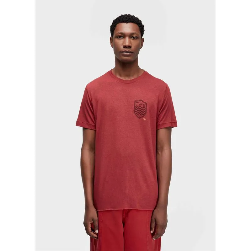 T-shirt light brasão linen white edition T-shirt light linen brasao mc - vermelho - GG