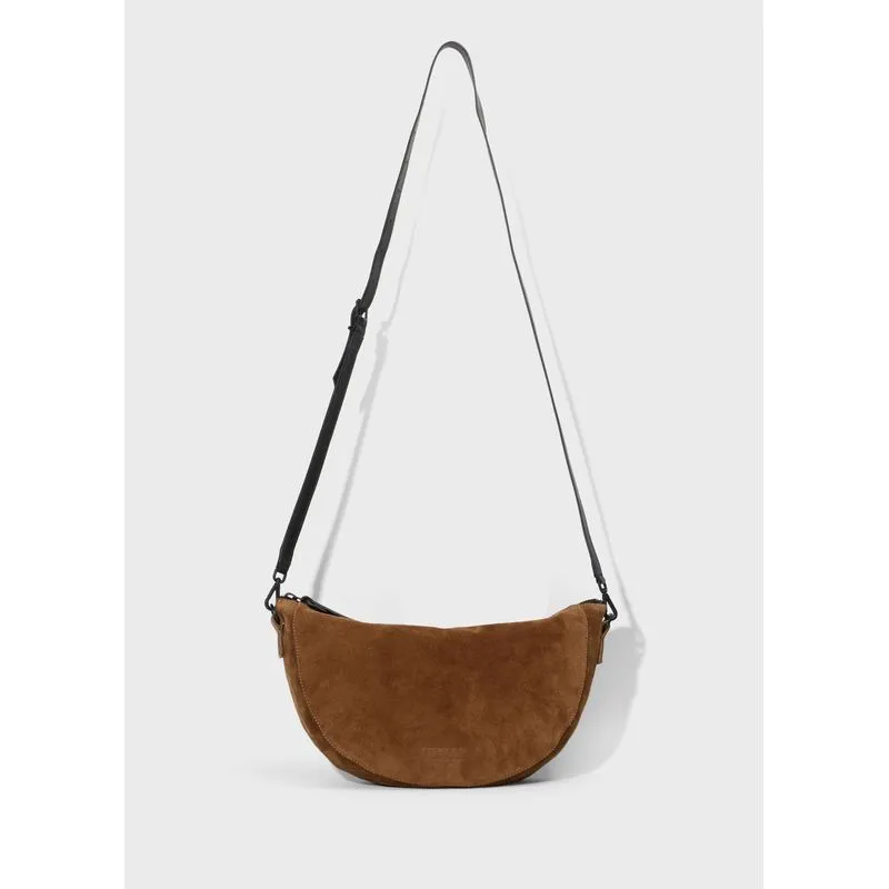 Bolsa mini andiroba camurca - marrom - UN